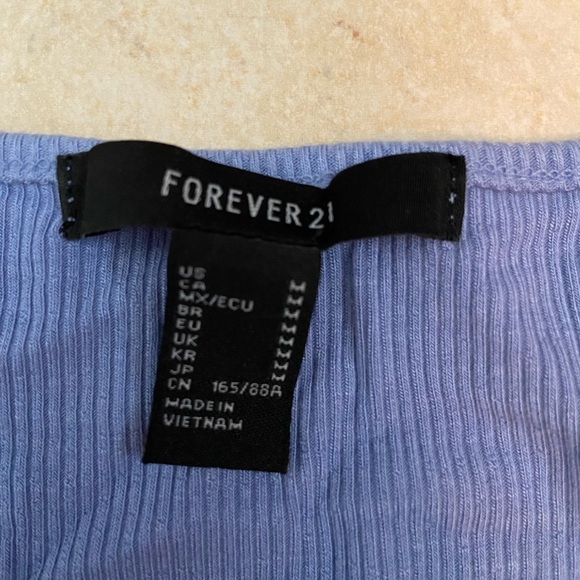 Forever 21 periwinkle button dress - Picture 2 of 2